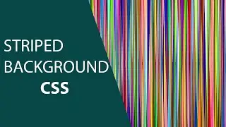 Striped Background with CSS | Easy Tutorial CSS