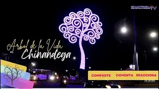 Familias celebran encendido de Árbol de la Vida en Chinandega