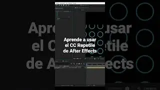 Cómo usar el efecto CC Repetile de After Effects. Si vas al vídeo completo, aprenderás mucho más 🤓