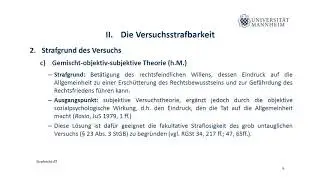Strafrecht AT Teil 13 (Versuch)