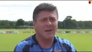 Mazzarri e il suo inglese con traduzione