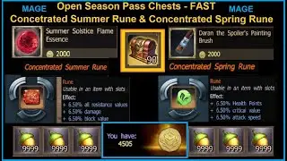 Drakensang Online - Instant DARAN and SUMMER Runes 4000 Season Points - 90 Season Chests Mage