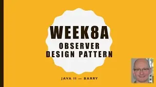 Java2-08b - Observer Design Pattern - Code Examples and Java Support