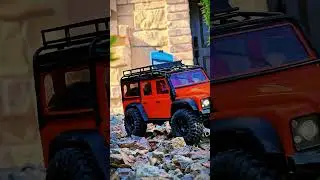 Off-road adventures with my Land Rover defender TRX-4M ... #offroad #rc #traxxas