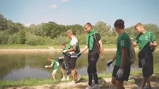 Akcja sprzątania i turniej z Wartą Poznań