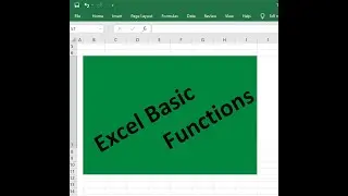 Excel Part 1 - Basics, Intro, Sum, Subtraction, Multiplication, Division, etc.