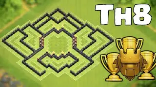 Clash Of Clans - Town Hall 8 Trophy Pushing Base - Th8 Defense Base 2016