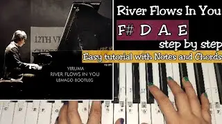 Yiruma (이루마) River Flows In You | Easy Piano Tutorial With Written Notations and Chords Step by Step