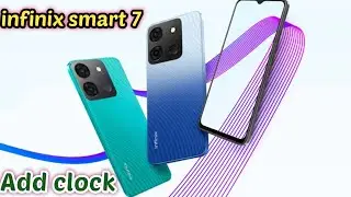Clock Add On Home Screen InInfinix Smart 7, How To Add Clock In Home Screen,Infinix Smart 7
