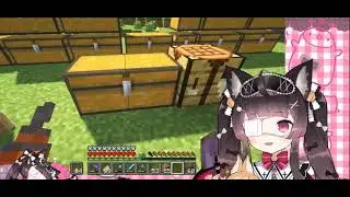 Vtuber Hatsuki Himari being herself in Minecraft