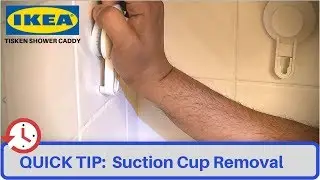 𝗤𝗨𝗜𝗖𝗞 𝗧𝗜𝗣: 𝗥𝗲𝗺𝗼𝘃𝗲 𝗜𝗞𝗘𝗔 𝗧𝗶𝘀𝗸𝗲𝗻 𝗦𝘂𝗰𝘁𝗶𝗼𝗻 𝗖𝘂𝗽𝘀 for Corner Shower Caddy
