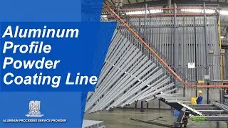 Aluminum profiles powder coating line