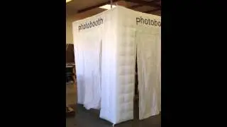 White Inflatable 4 Door Wall Cube Photo Booth