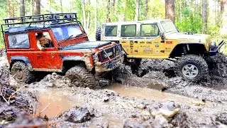 RC Extreme Pictures — RC Cars OFF Road 4x4 Adventure — Mudding 4x4 Trucks Jeep VS Land Rover Part 2
