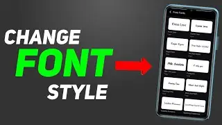 How to Change Font Style In Android |Mobile Font Kaise Change Kare|