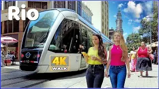【4K】WALK 🇧🇷 Beautiful Downtoun -  Rio de Janeiro  - BRAZIL 2023 Travel