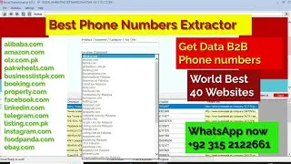 Best Phone Number Extractor from World Best 40 Websites Data Extractor | Phone Numbers Extractor