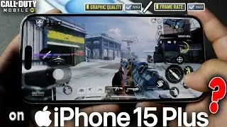 Call of Duty: Mobile Game Test on iPhone 15 Plus? | iOS 18 ️‍🔥