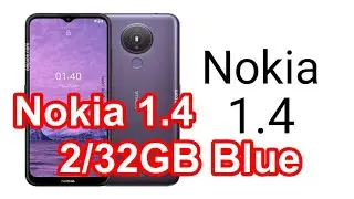 Распаковка телефона  Nokia 1.4 2/32GB Blue (F20BTX1892011)