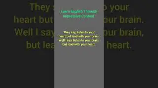 Learn English Through Impressive Content #emotional #quotes #shorts