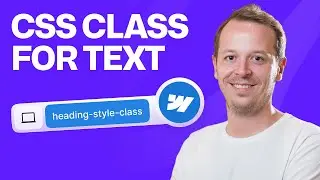 How to add CSS class to text in Webflow