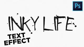How to Create INK Text-Effect || Photoshop-Tutorial