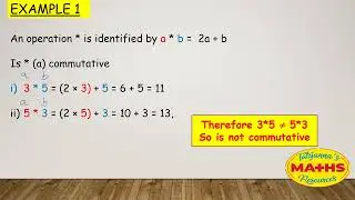 Binary Operation Commutative Law