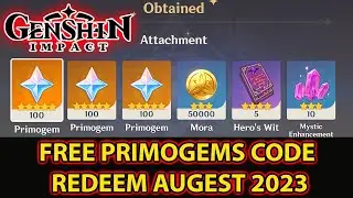 Genshin Impact  FREE PRIMOGEM CODES August 2023 Hurry Up Redeem Now Before These Code Expire 4.0
