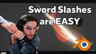 Sword slash VFX are EASY to make in Blender