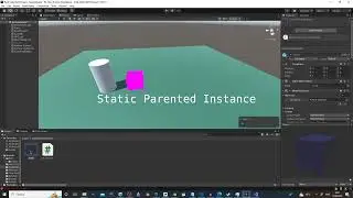 Unity 3d Tutorial  C# - Instantiate, moveing cube Spawns rigid bodies and static parented objects