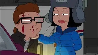 American Dad - Steve is crushed by Hayley in a truck
