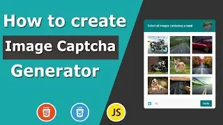 How to create Image Captcha Generator | JavaScript | CSS3