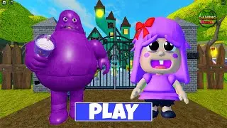 NEW BABY POLLY and the GRIMACE BARRY'S PRISON RUN! OBBY ROBLOX 