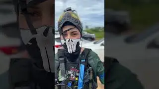 ELE JOGA COM 2 PISTOLAS! AIRSOFT OUTFIT #shorts