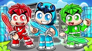 Having a Power Rangers Family in Roblox!