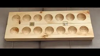 Mancala board | Round nose core box | DIY | Using Router | Alagulimane| ಅಳಗುಳಿಮಣೆ | Home made | Pine