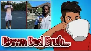 Meek Mill bunny hopping for billionaires on a Tennis Court