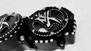 Hayabusa 99-24 New 3d Starting Clutch cover with silver polish kanji