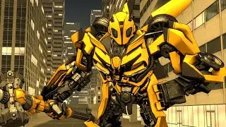 SFM - Bumblebee Vs Barricade! Transformers TLK Fight Scene Animation