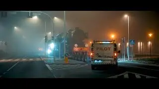 Transport ponadgabarytowy parowozu Ty2-2118 na Skwer Kolejarzy w Kędzierzynie-Koźlu