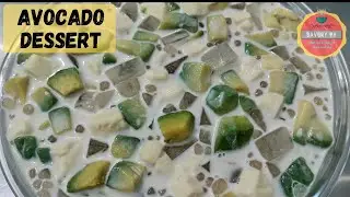 Savory Avocado Dessert/Creamy Avocado Sago Gulaman Recipe