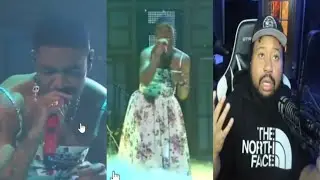 Easy breezy Cudi! DJ Akademiks reacts to Kid Cudi performing with Dress!