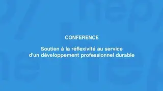 Soutien à la réflexivité au service d'un développement professionnel durable - Isabelle Vivegnis