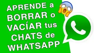 Como BORRAR o VACIAR CHATS de WHATSAPP │TODOS o INDIVIDUAL