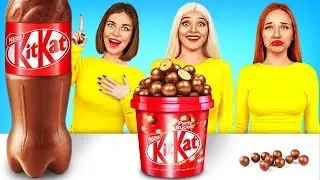 Küçük Vs Orta Vs Büyük Çikolatalı Yiyecek Mücadelesi | RATATA POWER’dan Çikolatalı Tatlılar Yemek