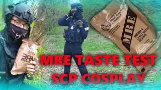 US MILITARY MRE TASTE TEST! In SCP COSPLAY! [SUBTITLES] / MRE Geschmackstest