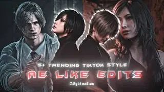 +5 TikTok Style Resident Evil Edits Presets [ Xml + Qr + Material ] trending edits 