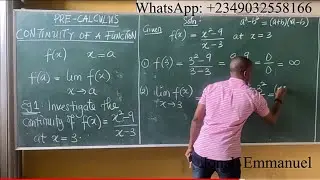Continuous Function | Continuity of a Function 1 