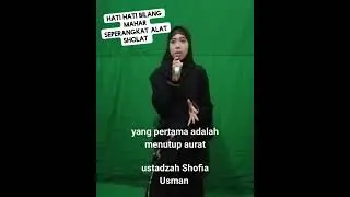 Mahar Seperangkat Alat Sholat ternyata Mewah, kenapa? ini penjelasan dari ust. Shofia Usman