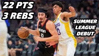 Jaime Jaquez Jr vs Los Angeles Lakers 7.3.23 | 22 pts (8-16 FG, 3-7 3pt, 3-3 FT), 3 Reb, 2 TO